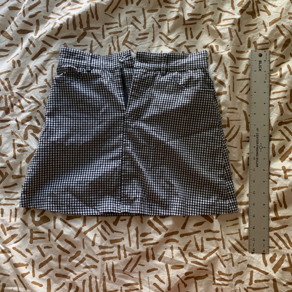 brandy melville plaid mini skirt